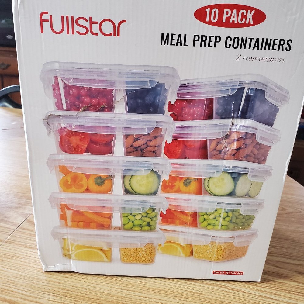 full star 10 pack meal prep containers
